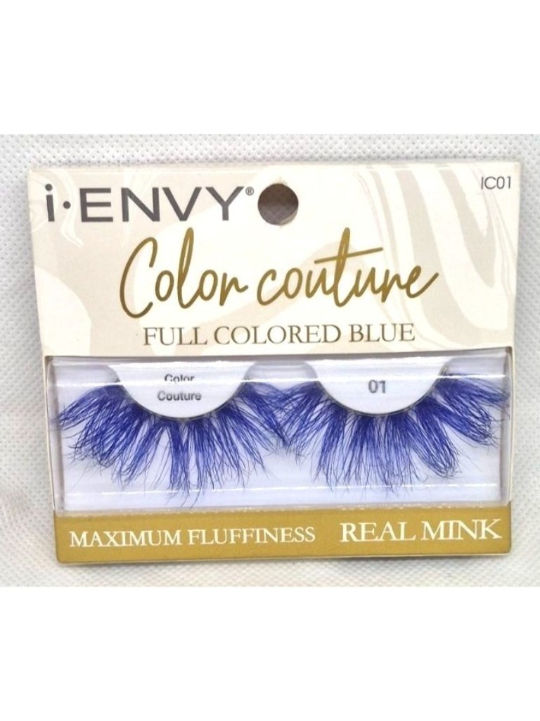 IEnvy Color Couture Full Colored Blue Real Mink Eyelashes IEnvy Color Couture Full Colored Blue Real Mink Eyelashes